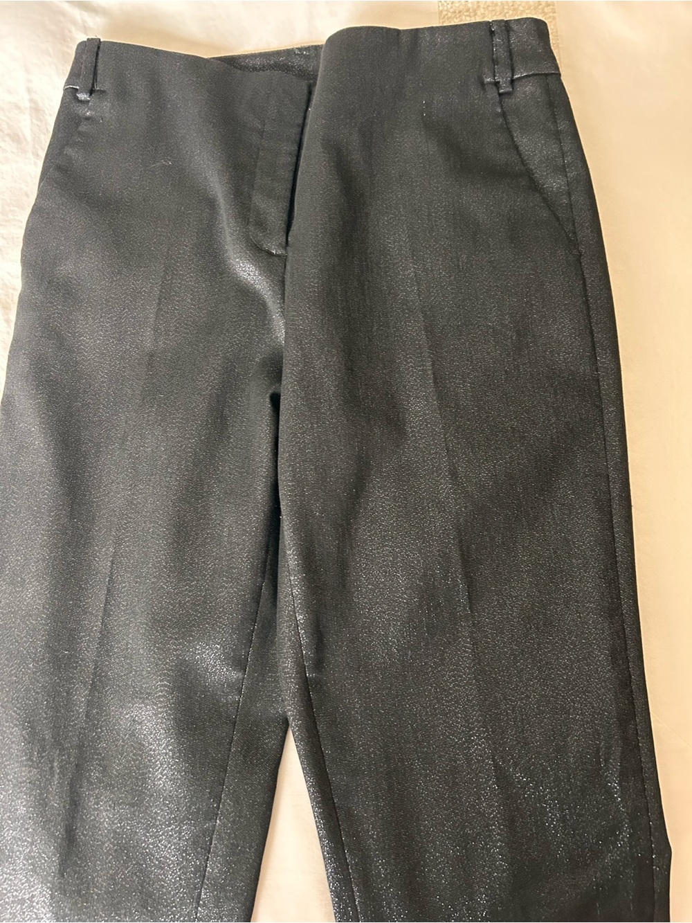 Donna Karan Black Shimmer Ankle Pants - Picture 3 of 3